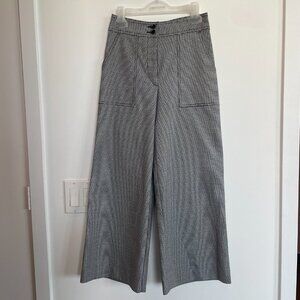 Black and White Wide Leg Pants